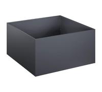 vidaXL Macetero de Jardín Antracita 60 x 60 x 30 cm, Maceta Moderna para jardín y terraza, Rectangular, Resistente al Clima, Ideal para Flores y Plantas