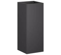 vidaXL Macetero de Jardín Negro 20 x 20 x 50 cm Acero Laminado en frío