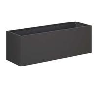 vidaXL Macetero de Jardín Negro 40 x 20 x 20 cm Acero Laminado en frío