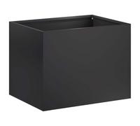 vidaXL Macetero de Jardín Negro 40 x 30 x 30 cm Acero Laminado en frío