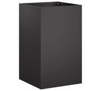 vidaXL Macetero de Jardín Negro 40 x 40 x 50 cm Acero Laminado en frío