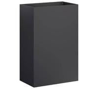 vidaXL Macetero de Jardín Negro 50 x 30 x 75 cm Acero Laminado en frío