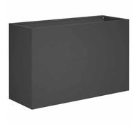 vidaXL Macetero de Jardín Negro 80 x 30 x 40 cm Acero Laminado en frío
