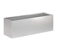 vidaXL Macetero de Jardín Plateado 40 x 20 x 20 cm Acero Galvanizado