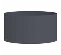 vidaXL Macetero metálico Antracita contemporáneo | Diámetro de 40 cm, para Uso Interior y Exterior, Material Duradero, diseño Circular, Elegante, fácil de Mantener, Ideal para Cualquier Espacio. SOP