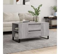 vidaXL madera de ingeniería 102x44,5x50 cm, mesa auxiliar, mesa de salón, mesa decorativa, mesita de sofá, mesita de