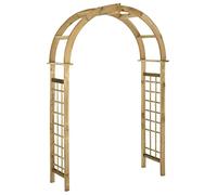 vidaXL Madera de Pino Arco de Rosas con Enrejado Impreganda Pérgola Celosía Jardín Patio Cenador Plantas Trepadoras al Aire Libre Duradero