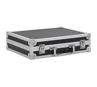 vidaXL Maletín para Armas de Aluminio y ABS Accesorios Armas Municiones Estructura Duradera Robusta Resistente Segura con Cerradura Llaves Negro