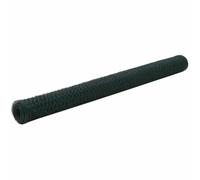 vidaXL Malla Alambre Hexagonal Acero Recubrimiento PVC 25x1.5m Verde Bricolaje