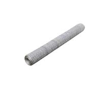 vidaXL Malla de Alambre de Acero galvanizado Plateada 25x0,75 m