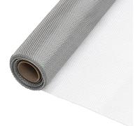 vidaXL Malla Mosquitera Privacidad Pantalla Balcón Jardín Patio Terraza Protector Solar Valla Ocultación Toldo de Acero Inoxidable Plateada 80x500 cm