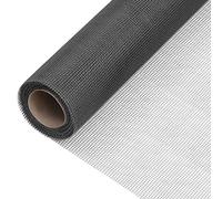 vidaXL Malla Mosquitera Privacidad Pantalla Balcón Jardín Patio Terraza Protector Solar Valla Ocultación Toldo de Fibra de Vidrio Negra 80x500 cm