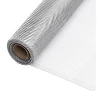 vidaXL Malla mosquitera pantalla de privacidad protector solar aluminio plateada 80x2000 cm