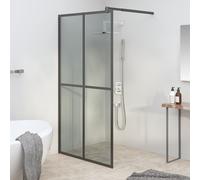 vidaXL Mampara de Ducha Baño Cuarto Accesorios Corredor Tocador Habitación Armario Decoración Bañera Vidrio Templado
