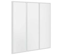 vidaXL Pantalla de Ducha Bañera Pared de Ducha Pantalla de Vapor 141 x 132 cm 3 Paneles Plegables