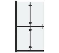 vidaXL Mampara de Ducha Plegable Puerta Cabina Cuarto de Baño Pared Cerramiento Cubículo Partición Seguridad Vidrio ESG Esmerilado 70x190 cm