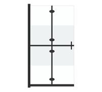 Vidaxl mampara de ducha plegable vidrio esg medio esmerilado 70x190 cm