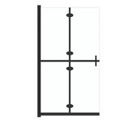 Vidaxl mampara de ducha plegable vidrio esg transparente 110x190 cm