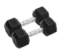 vidaXL mancuerna mancuernas pesas set de mancuerna barra de pesas mancuerna hexagonal peso libre placa de peso juego de pesas