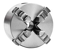 vidaXL Mandril de Torno Autocentrante de 4 Mordazas Mandíbulas Bricolaje Portabrocas de Fresadora Llave de broca Duradero 80 mm Acero