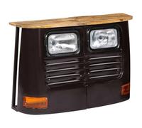 vidaXL Mango Aparador Forma de Camión Madera Gris Oscuro Mueble Organizador