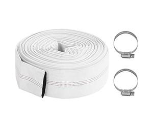 vidaXL Manguera contra Incendios de Tubo de Suministro de Agua Tubería Plomería Bombeo Riego Alta Presión Flexible Jardín Patio Cesped PVC 30 m 3"