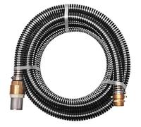 vidaXL Manguera Succión con Conectores Latón 10m 25 mm Negra Conducto Manguito
