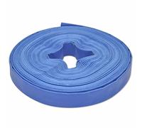 vidaXL Manguera Plana de Agua 25 m 25 mm Poliester PVC Azul Goma de Incendios
