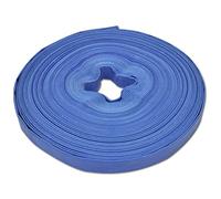vidaXL Manguera Plana de Agua 50 m 25 mm Poliester PVC Azul Goma de Incendios
