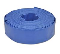 vidaXL Manguera Plana de Tubo de Suministro de Agua Tubería Plomería Bombeo Riego Alta Presión Flexible Jardín Patio Cesped PVC 50 m 1,5"