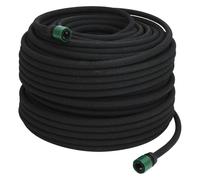 vidaXL Manguera Porosa para Jardín, Cubo de Riego por Goteo para Plantas, Accesorio para Irrigación, Manguera de Remojo, Caucho Negro