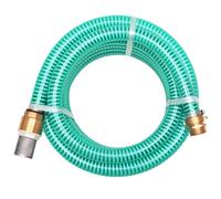 vidaXL Manguera Succión con Conectores Latón 15m 25 mm Verde Conducto Manguito