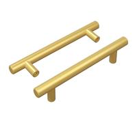 vidaXL Manija de armario 2 pcs Dorado 150 mm Acero inoxidable, Accesorios de cocina, almacenamiento rectangular, diseño moderno, materiales duraderos, otros organizadores para el hogar, eficiente