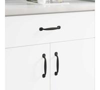 vidaXL Manija de muebles 12 pcs Negro 130 x 19,4 x 22,3 mm Aluminio, Oficina, Espacios creativos, Tendencias de diseño moderno, Entornos colaborativos, Áreas de trabajo flexibles para aumentar la pro