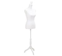 vidaXL Maniquí Busto de señoras Color Blanco