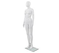 vidaXL Maniquí de Mujer Cuerpo Completo Blanco 175 cm Muñeco Modelo de Ropa