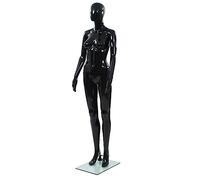 vidaXL Maniquí de Mujer Cuerpo Completo Negro 175 cm Muñecos Modelo de Ropa