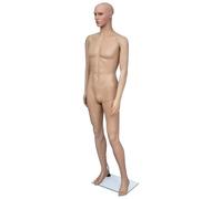 vidaXL Maniquí Masculino con Forma de Hombre A Cuerpo Completo y Cabeza 187 cm