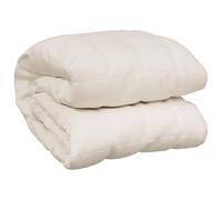 vidaXL Manta Con Peso de Tela Color Crema Claro 200x200 cm 13 kg, Edredón Calmante, Ropa de Cama para la Ansiedad