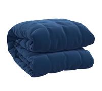 vidaXL Manta con Peso Tela Azul 138x200 cm 10 kg, Manta, Manta de edredón, Manta calmante, Ropa de Cama, Manta con Peso para la ansiedad