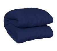 vidaXL Manta con Peso Tela Azul 155x220 cm 7 kg, Manta, Manta de edredón, Manta calmante, Ropa de Cama, Manta con Peso para la ansiedad