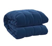 vidaXL Manta con Peso Tela Azul 220x260 cm 11 kg, Manta, Manta de edredón, Manta calmante, Ropa de Cama, Manta con Peso para la ansiedad