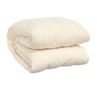vidaXL Manta con Peso Tela Color Crema Claro 220x260 cm 11 kg, Manta, Manta de edredón, Manta calmante, Ropa de Cama, Manta con Peso para la ansiedad