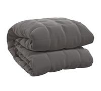 vidaXL Manta con Peso Tela Gris 120x180 cm 9 kg, Manta, Manta de edredón, Manta calmante, Ropa de Cama, Manta con Peso para la ansiedad