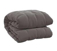 vidaXL Manta con Peso Tela Gris 138x200 cm 10 kg, Manta, Manta de edredón, Manta calmante, Ropa de Cama, Manta con Peso para la ansiedad