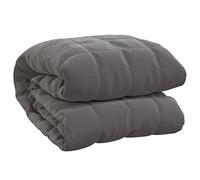 vidaXL Manta con Peso Tela Gris 150x200 cm 7 kg, Manta, Manta de edredón, Manta calmante, Ropa de Cama, Manta con Peso para la ansiedad