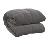 vidaXL Manta con Peso Tela Gris 155x220 cm 7 kg, Manta, Manta de edredón, Manta calmante, Ropa de Cama, Manta con Peso para la ansiedad