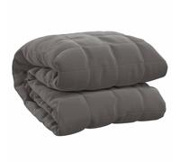 vidaXL Manta con Peso Tela Gris 220x235 cm 11 kg, Manta, Manta de edredón, Manta calmante, Ropa de Cama, Manta con Peso para la ansiedad
