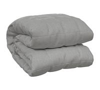 vidaXL Manta con peso de tela gris 220x240 cm 11 kg