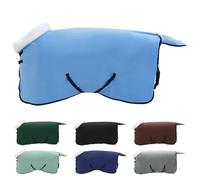 vidaXL Manta para Caballo Aqua Completo 105 cm Forro Polar, Equipo Ecuestre Moderno, Manta térmica para Caballos, Resistente al Clima, Cubierta Ajustable, Forro Polar